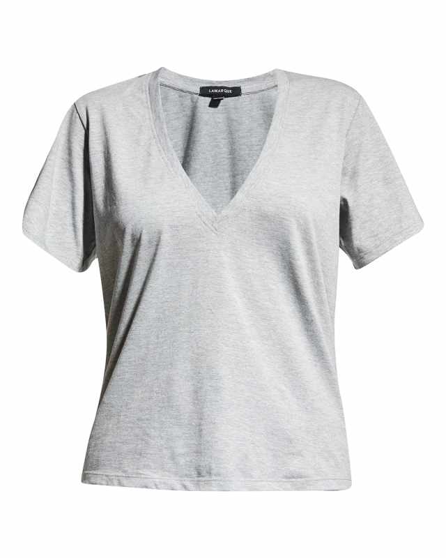 Cecilia Plunge-Neck T